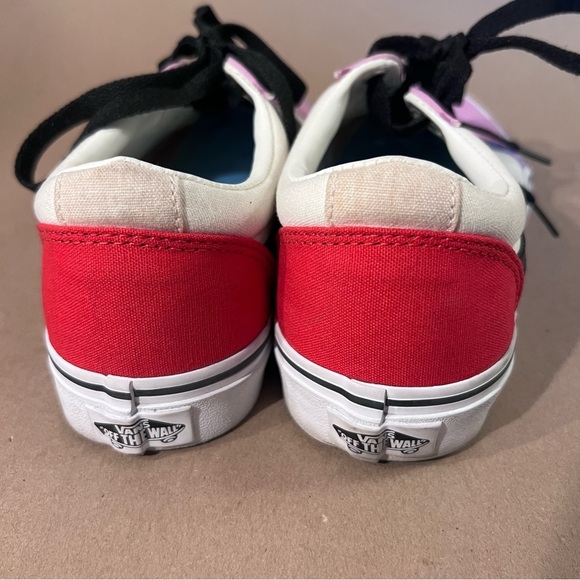 Vans Old Skool Womens Low Top Lace up Skate Sneaker Shoes Multi-Color Sz US 8.5 - Picture 4 of 10